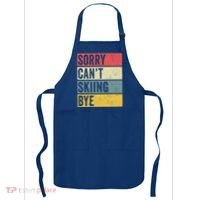 Sorry CanT Skiing Bye Skier Snow Jet Ski Downhill Mom Gift Apron thumb 0