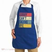 Sorry CanT Skiing Bye Skier Snow Jet Ski Downhill Mom Gift Apron thumb 2