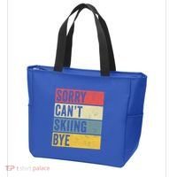 Sorry CanT Skiing Bye Skier Snow Jet Ski Downhill Mom Gift Tote Bag thumb 3