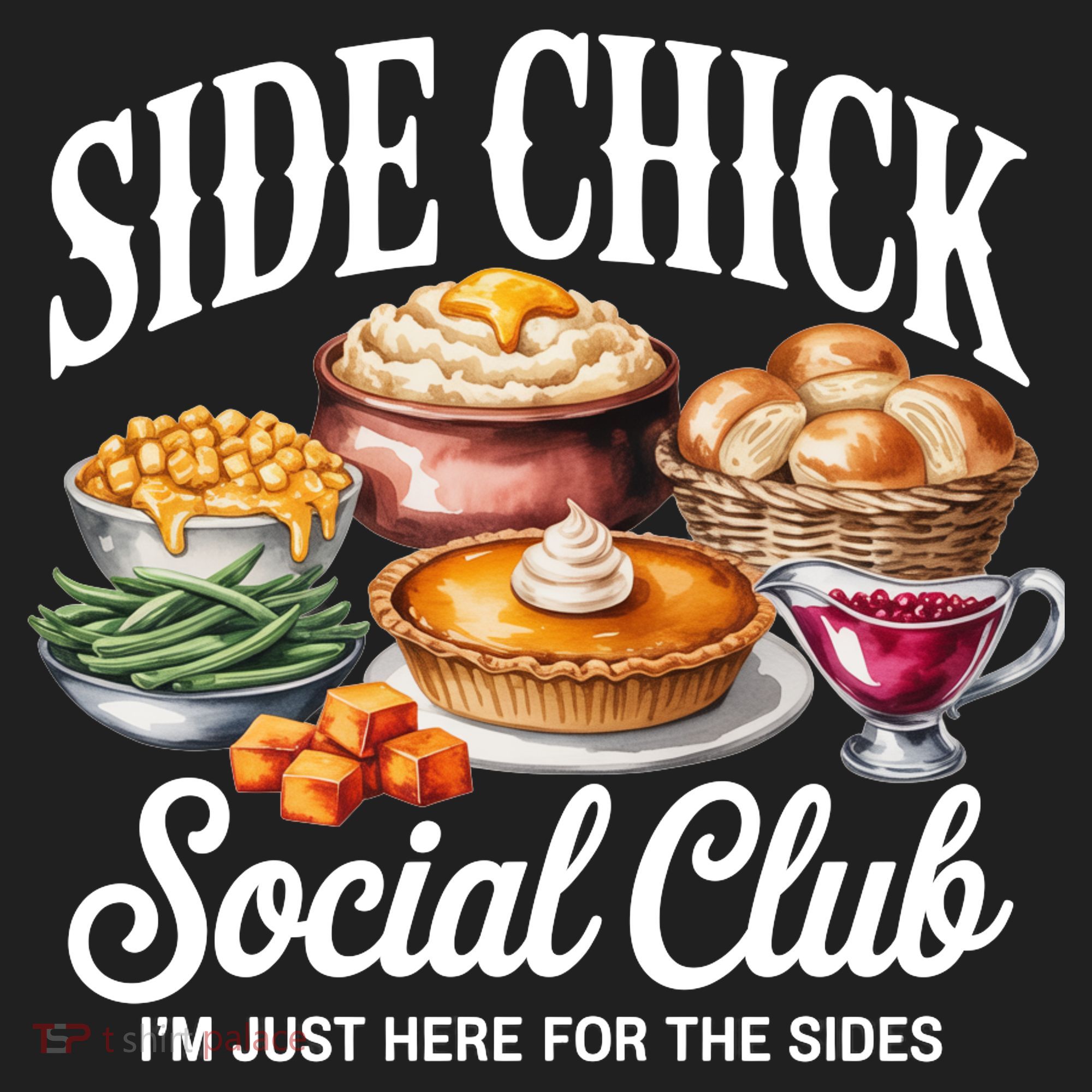 Side Chick Social Club Thanksgiving Golf Towel