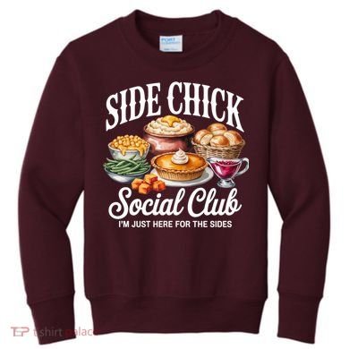 Side Chick Social Club Thanksgiving Kids Sweatshirt
