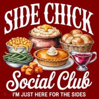 Side Chick Social Club Thanksgiving Kids Sweatshirt thumb 2