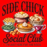 Side Chick Social Club Thanksgiving Santa Hat thumb 1