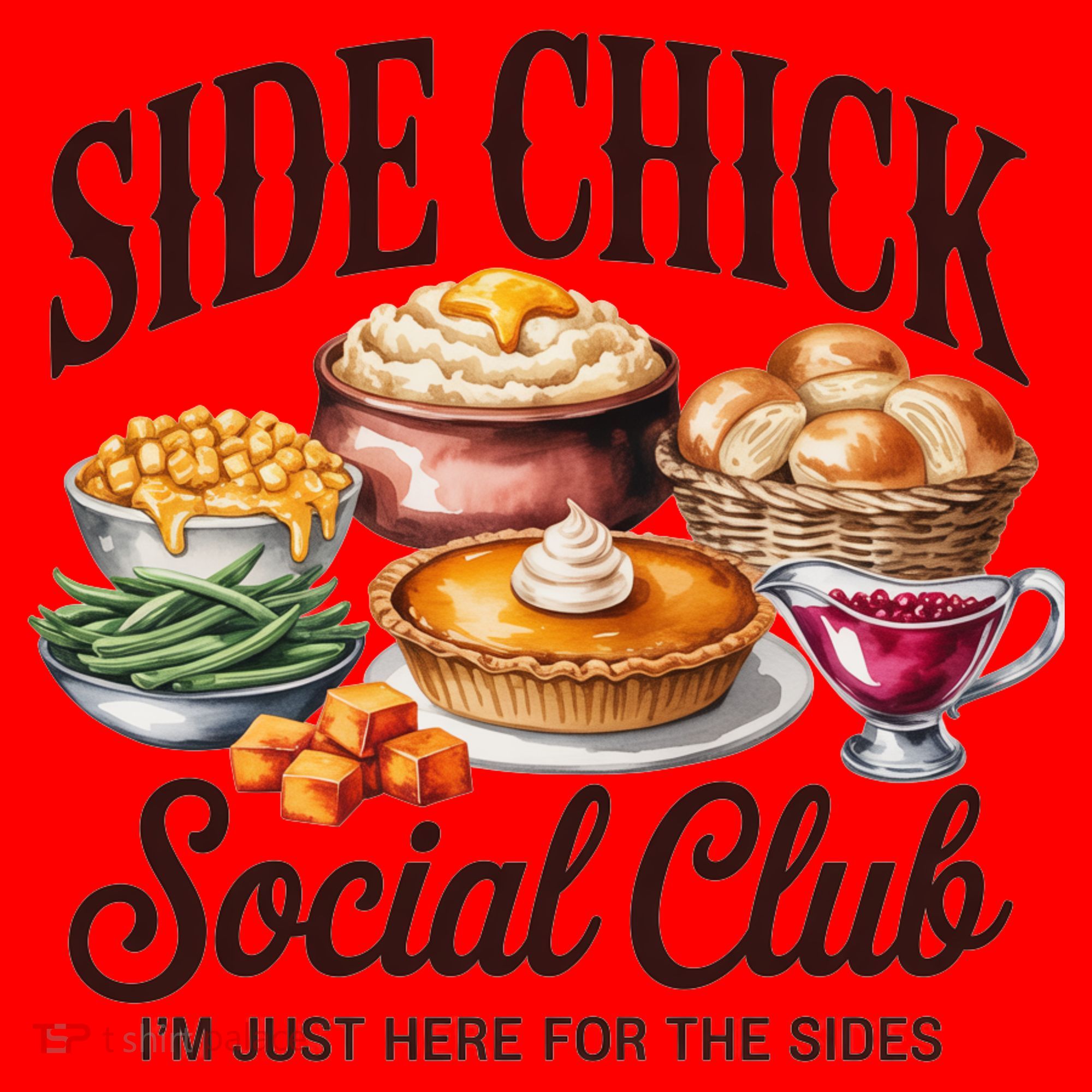 Side Chick Social Club Thanksgiving Santa Hat