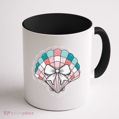 Seashell Coquette Summer Vibes Coastal Hawaii Preppy Beach Coffee Mug back