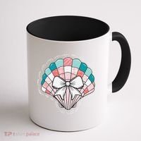 Seashell Coquette Summer Vibes Coastal Hawaii Preppy Beach Coffee Mug thumb 1