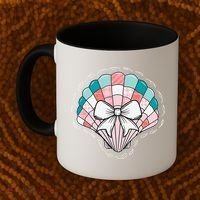 Seashell Coquette Summer Vibes Coastal Hawaii Preppy Beach Coffee Mug thumb 2
