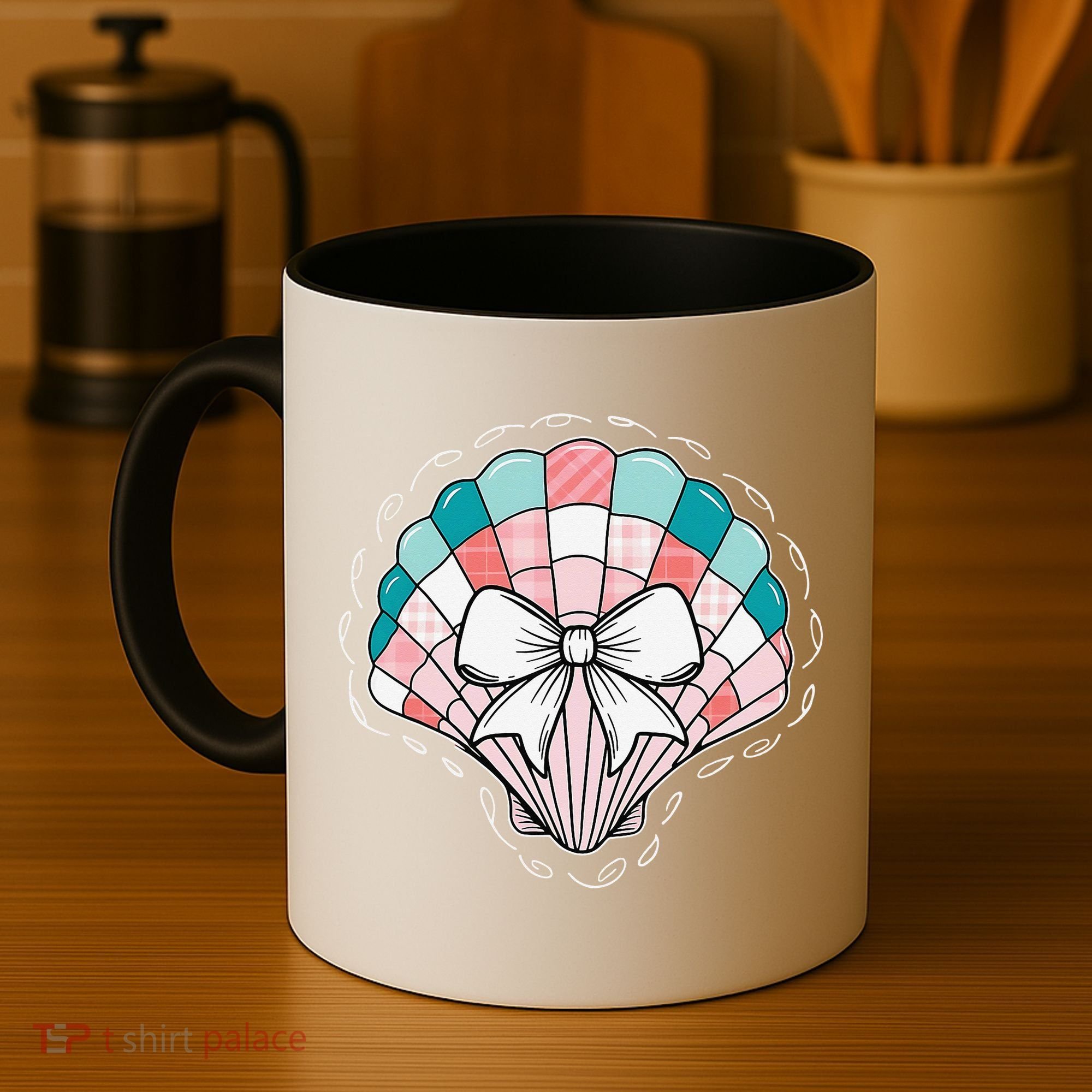 Seashell Coquette Summer Vibes Coastal Hawaii Preppy Beach Coffee Mug