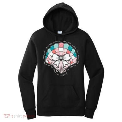 Seashell Coquette Summer Vibes Coastal Hawaii Preppy Beach Women's Hoodie