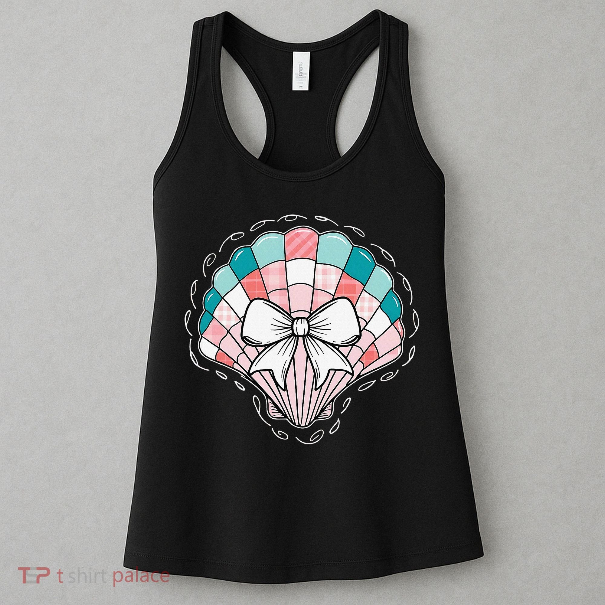 Seashell Coquette Summer Vibes Coastal Hawaii Preppy Beach Women's Tank Top
