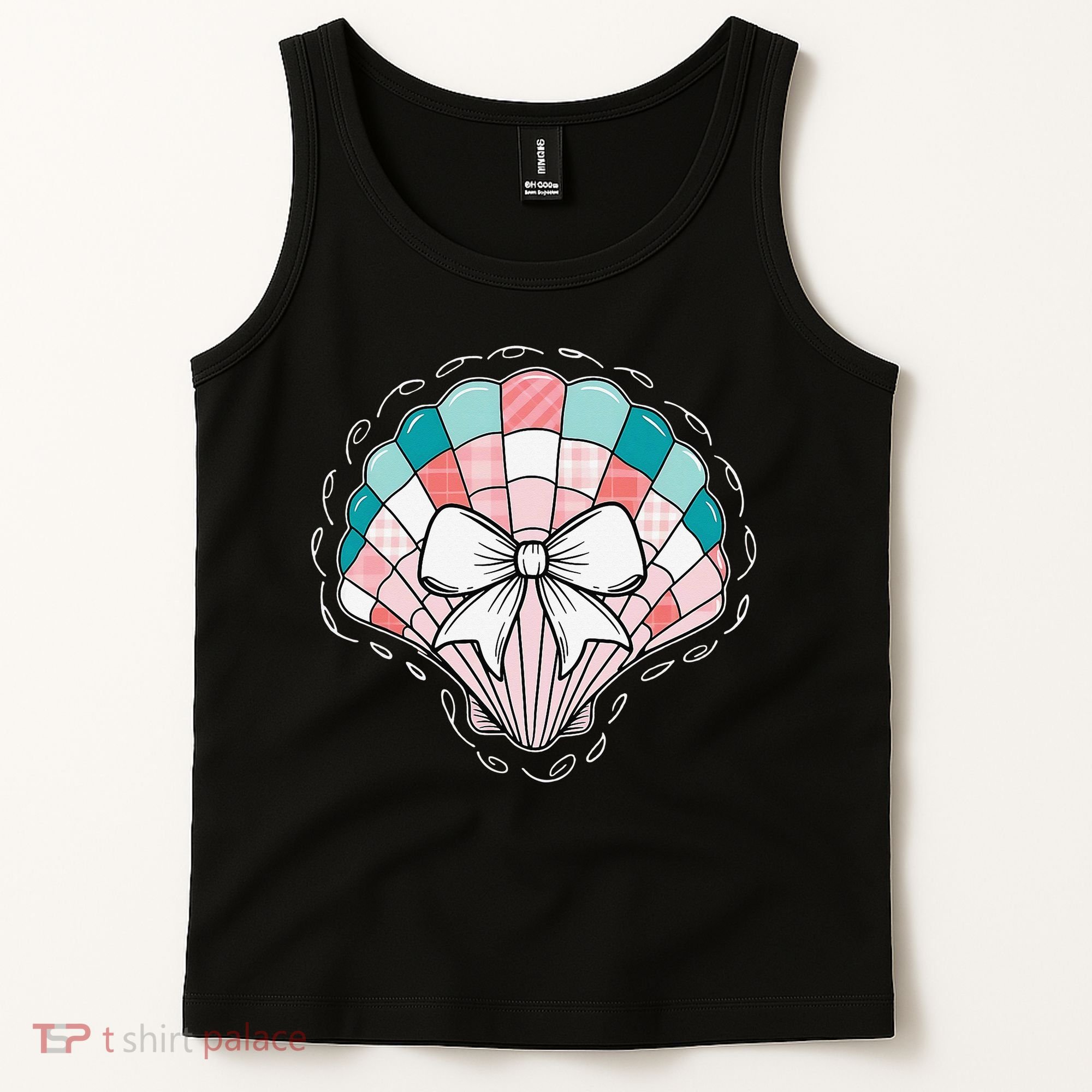 Seashell Coquette Summer Vibes Coastal Hawaii Preppy Beach Tank Top