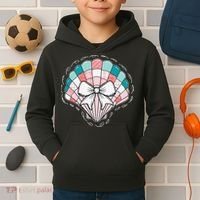 Seashell Coquette Summer Vibes Coastal Hawaii Preppy Beach Kids Hoodie thumb 2