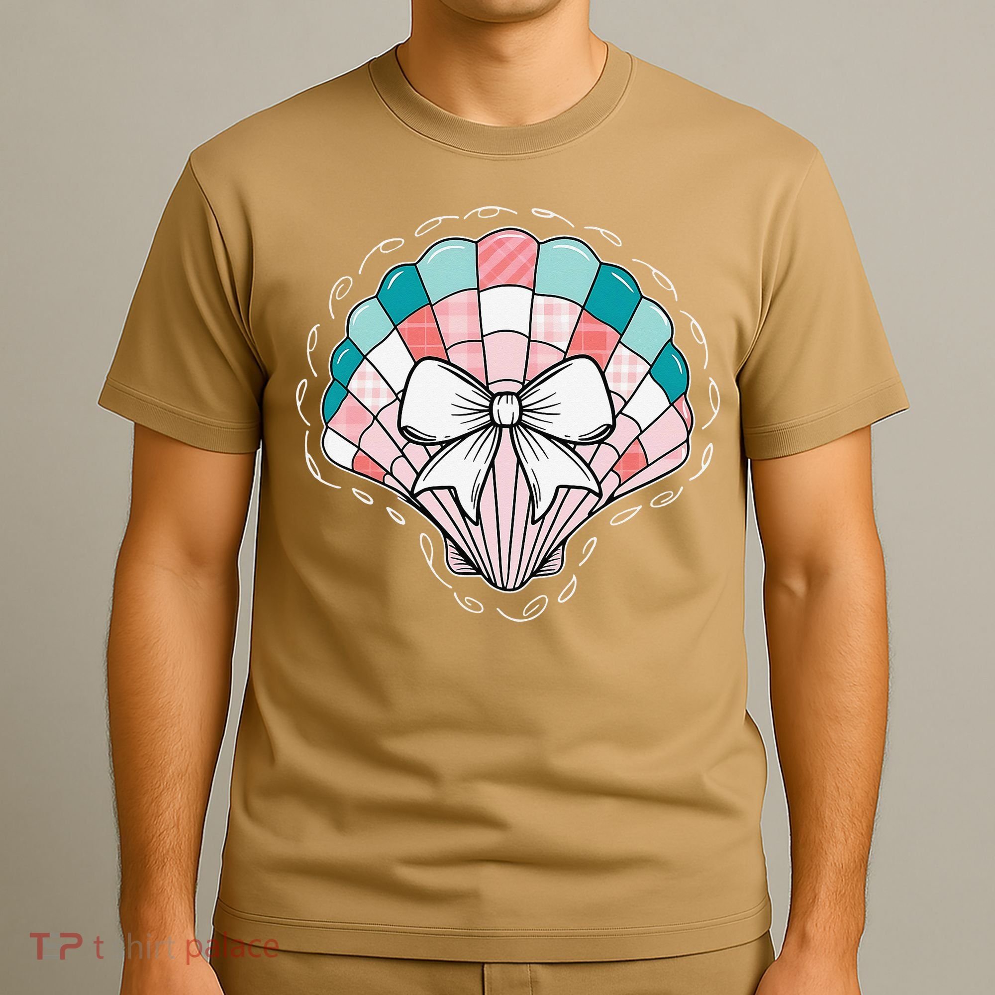 Seashell Coquette Summer Vibes Coastal Hawaii Preppy Beach T-Shirt