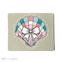 Seashell Coquette Summer Vibes Coastal Hawaii Preppy Beach Mousepad thumb 0