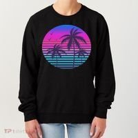 Sunset Cool Summer Vacation Women Beach Palm Tree Women's Sweatshirt thumb 0