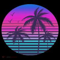 Sunset Cool Summer Vacation Women Beach Palm Tree Hoodie thumb 7