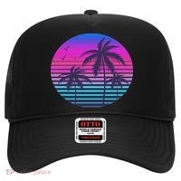 Sunset Cool Summer Vacation Women Beach Palm Tree Hat thumb 0