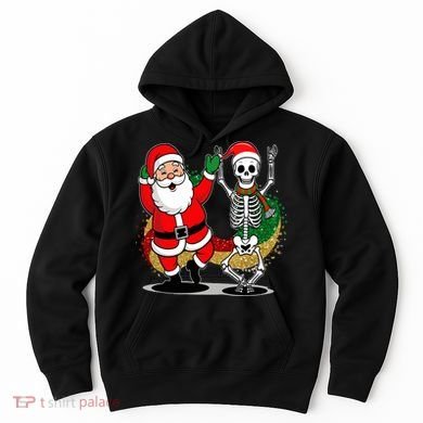 Santa Claus & Skeleton Christmas Hoodie