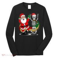 Santa Claus & Skeleton Christmas Long Sleeve Shirt thumb 0