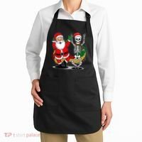 Santa Claus & Skeleton Christmas Apron thumb 2