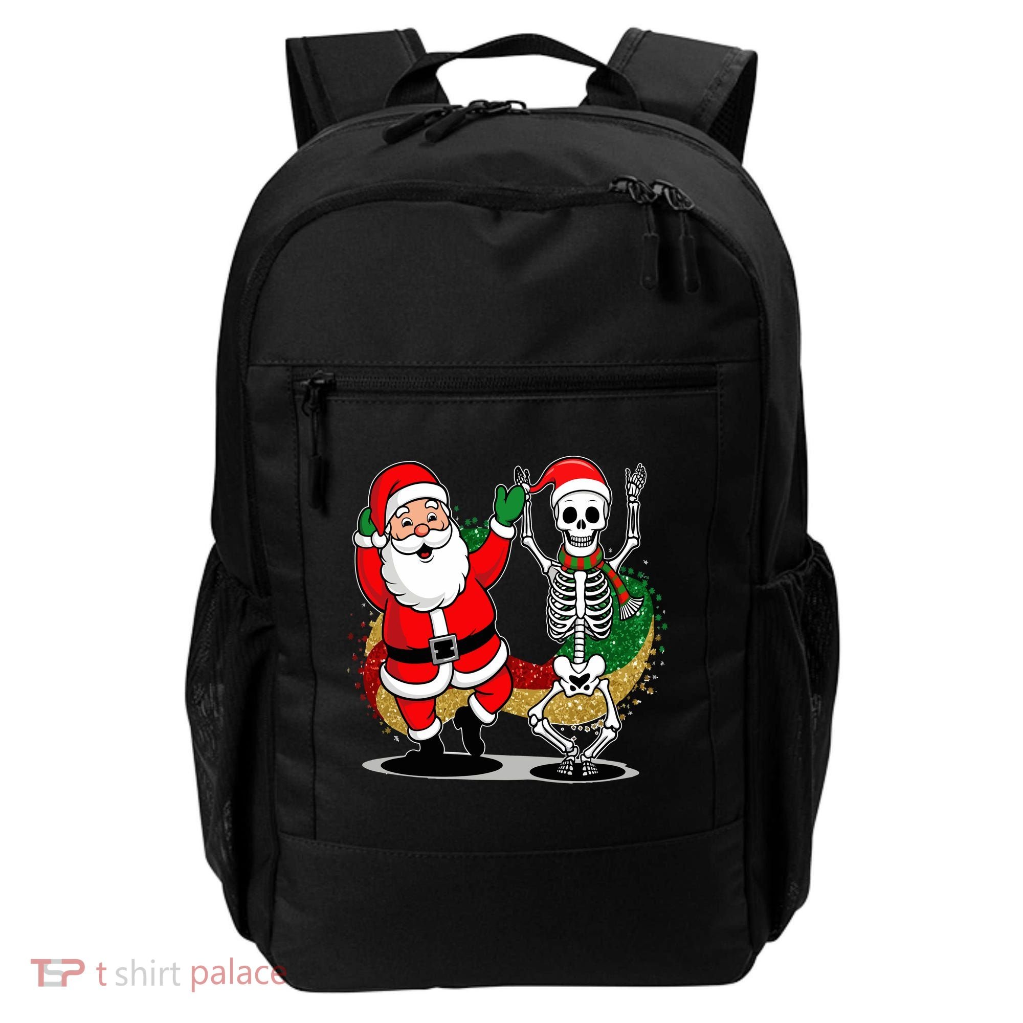 Santa Claus & Skeleton Christmas Backpack