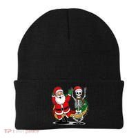 Santa Claus & Skeleton Christmas Beanie thumb 0