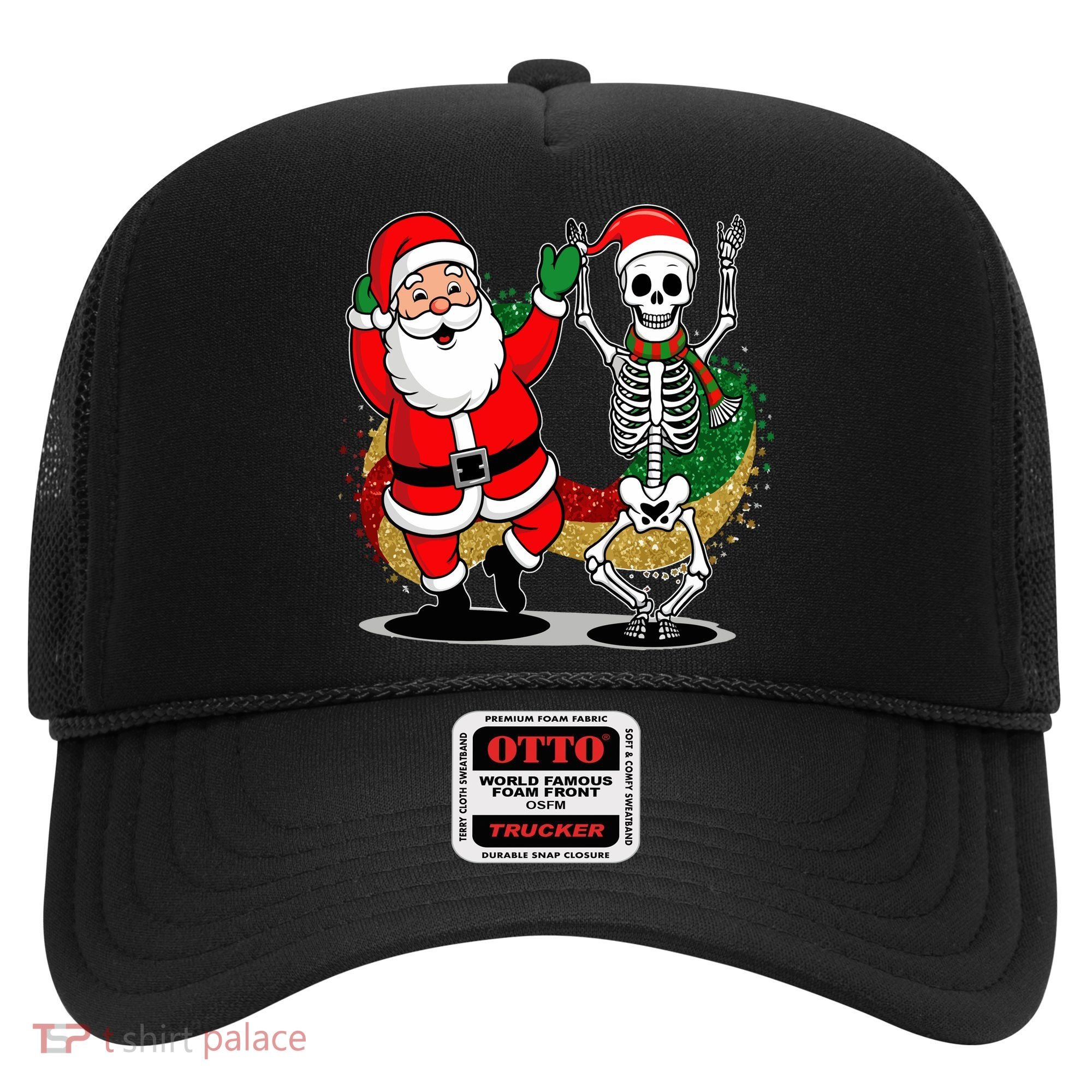 Santa Claus & Skeleton Christmas Hat
