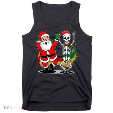 Santa Claus & Skeleton Christmas Tank Top