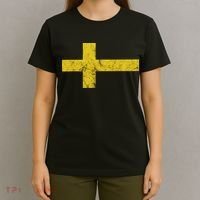 Sweden Colors Swedish Flag Pride Sverige Swede Costume T-Shirt thumb 4