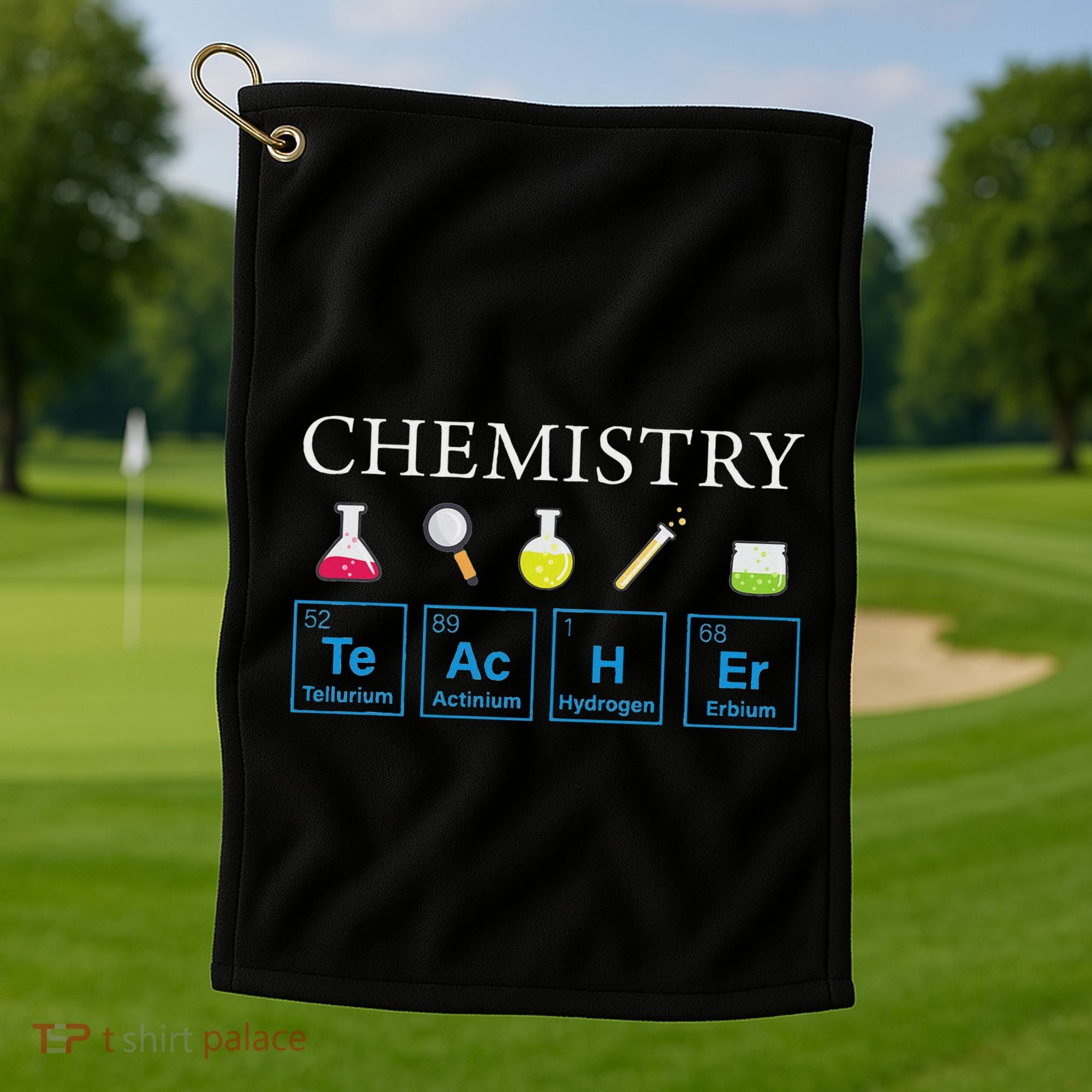 Science Chemical Symbol Chemistry Teacher Golf Towel