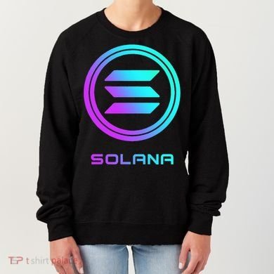 Solana Crypto Sol Coin Blockchain Decentralized Application Women's Sweatshirt