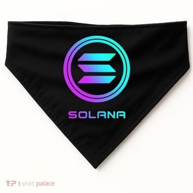 Solana Crypto Sol Coin Blockchain Decentralized Application USA-Made Doggie Bandana