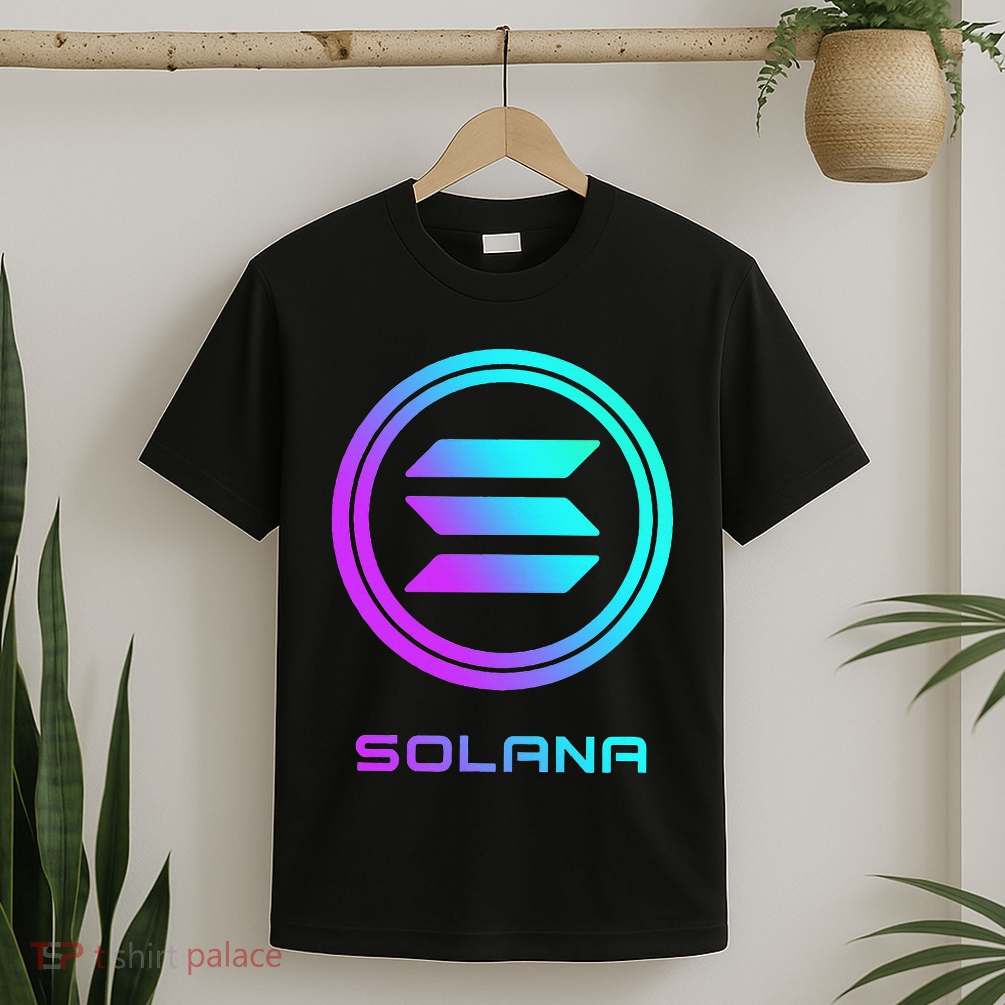 Solana Crypto Sol Coin Blockchain Decentralized Application T-Shirt
