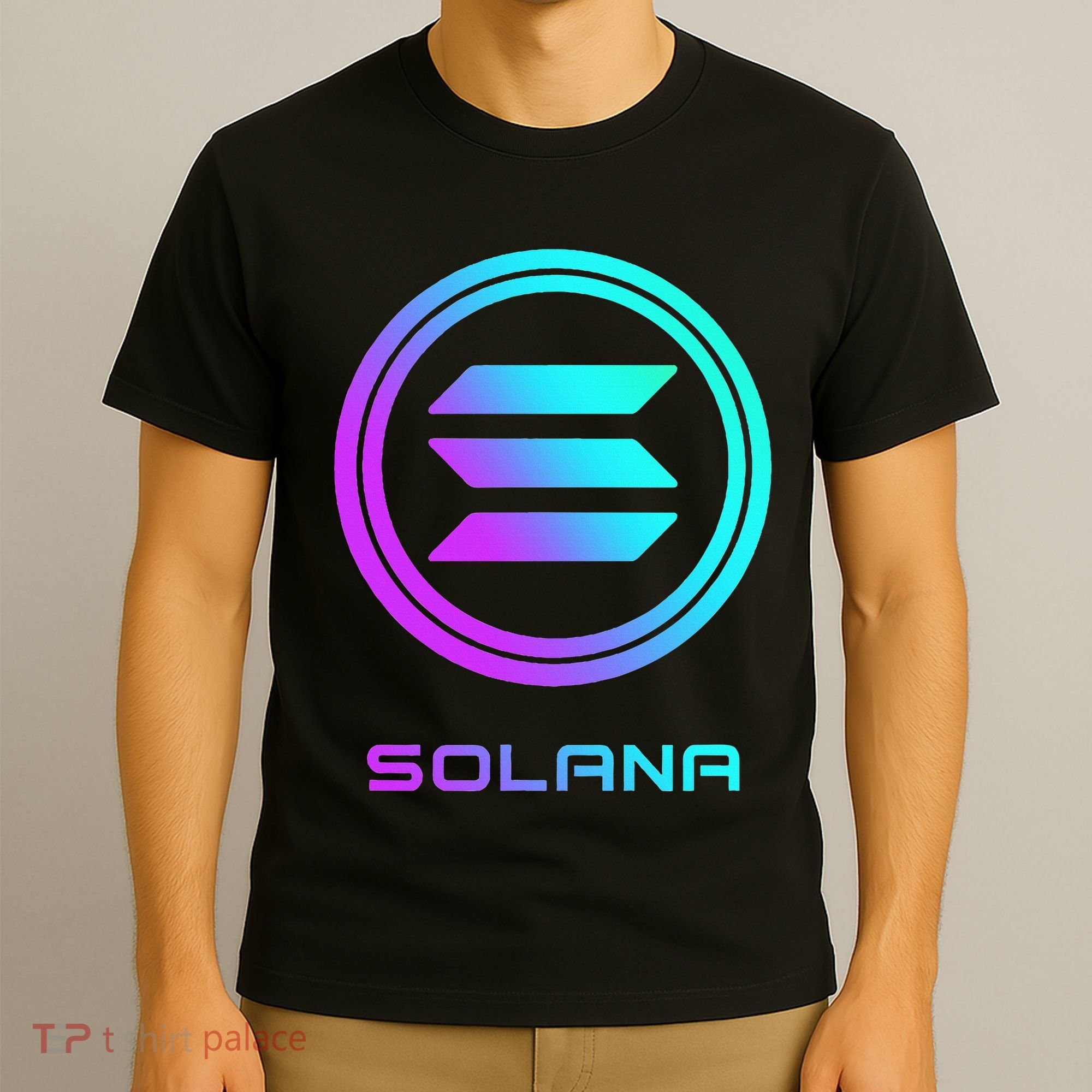 Solana Crypto Sol Coin Blockchain Decentralized Application T-Shirt
