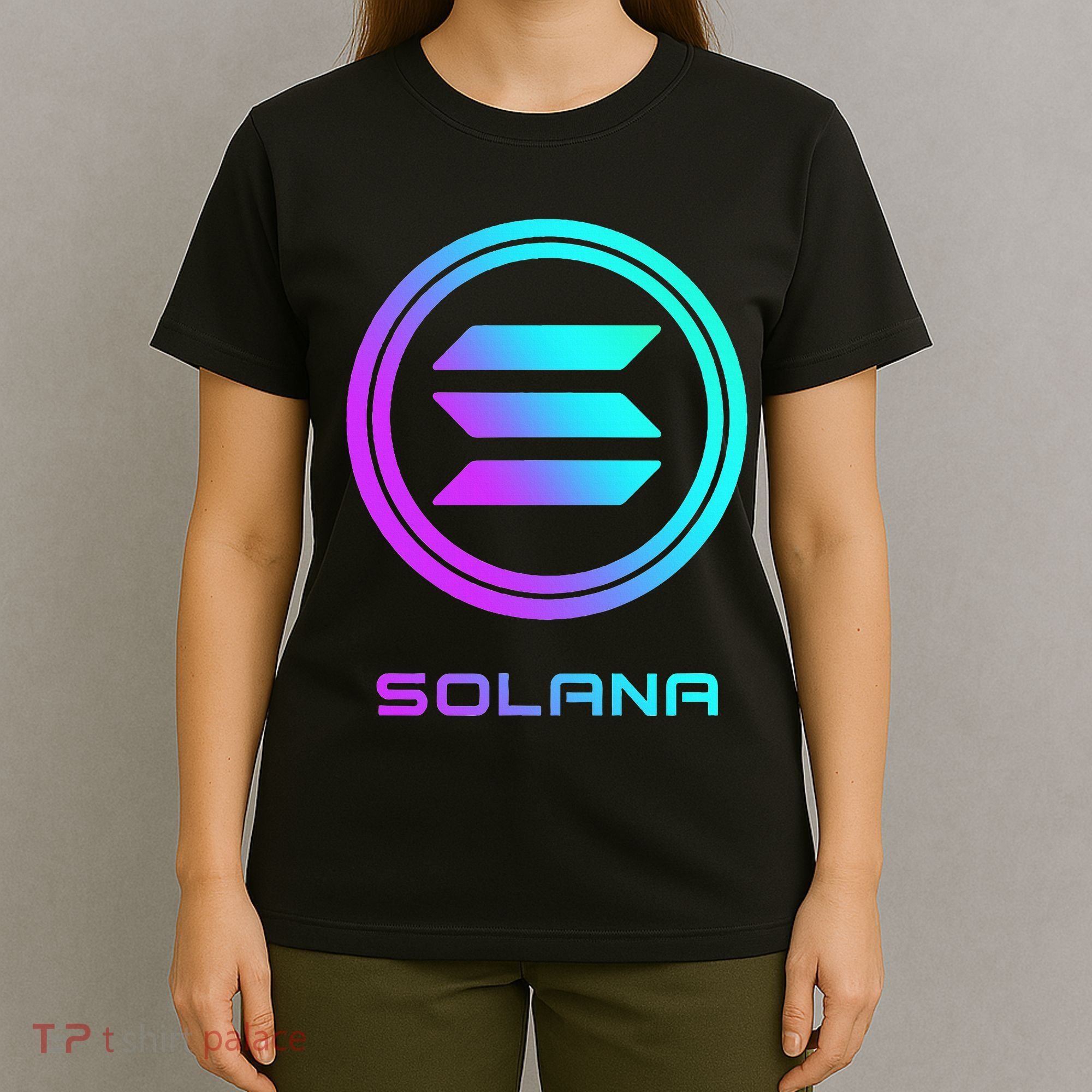 Solana Crypto Sol Coin Blockchain Decentralized Application T-Shirt