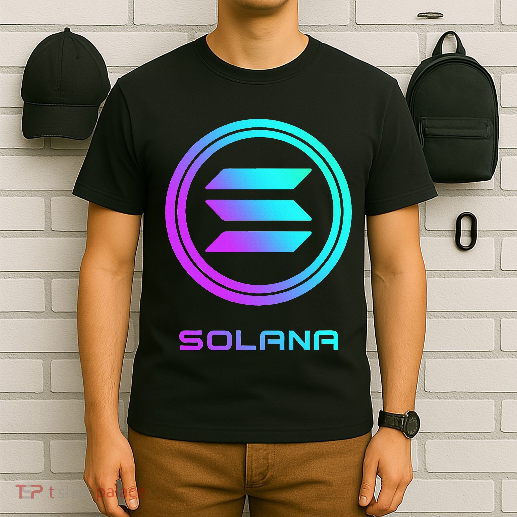 Solana Crypto Sol Coin Blockchain Decentralized Application T-Shirt