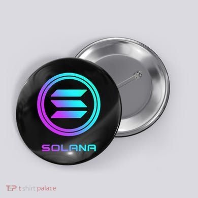 Solana Crypto Sol Coin Blockchain Decentralized Application Button