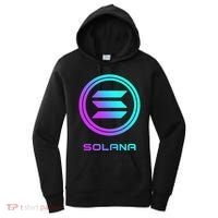 Solana Crypto Sol Coin Blockchain Decentralized Application Women's Hoodie thumb 0