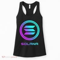 Solana Crypto Sol Coin Blockchain Decentralized Application Women's Tank Top thumb 0