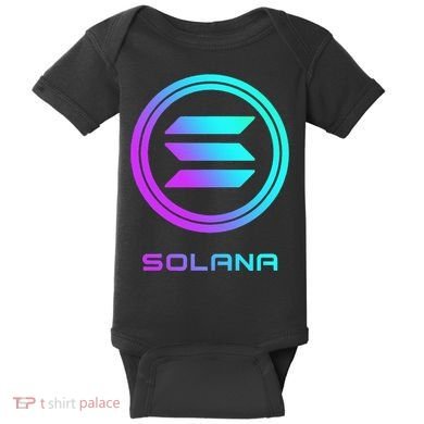 Solana Crypto Sol Coin Blockchain Decentralized Application Baby Bodysuit