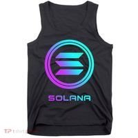 Solana Crypto Sol Coin Blockchain Decentralized Application Tank Top thumb 0