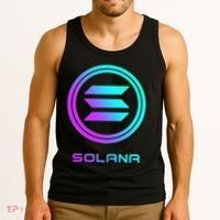 Solana Crypto Sol Coin Blockchain Decentralized Application Tank Top thumb 3