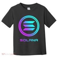 Solana Crypto Sol Coin Blockchain Decentralized Application Toddler T-Shirt thumb 0