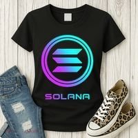 Solana Crypto Sol Coin Blockchain Decentralized Application Women's T-Shirt thumb 3