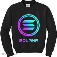 Solana Crypto Sol Coin Blockchain Decentralized Application Kids Sweatshirt thumb 0