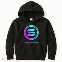 Solana Crypto Sol Coin Blockchain Decentralized Application Kids Hoodie thumb 0