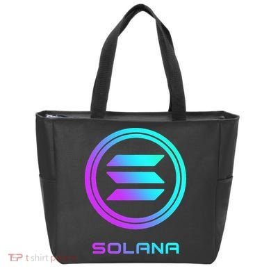 Solana Crypto Sol Coin Blockchain Decentralized Application Tote Bag