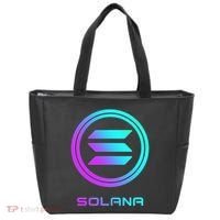 Solana Crypto Sol Coin Blockchain Decentralized Application Tote Bag thumb 0