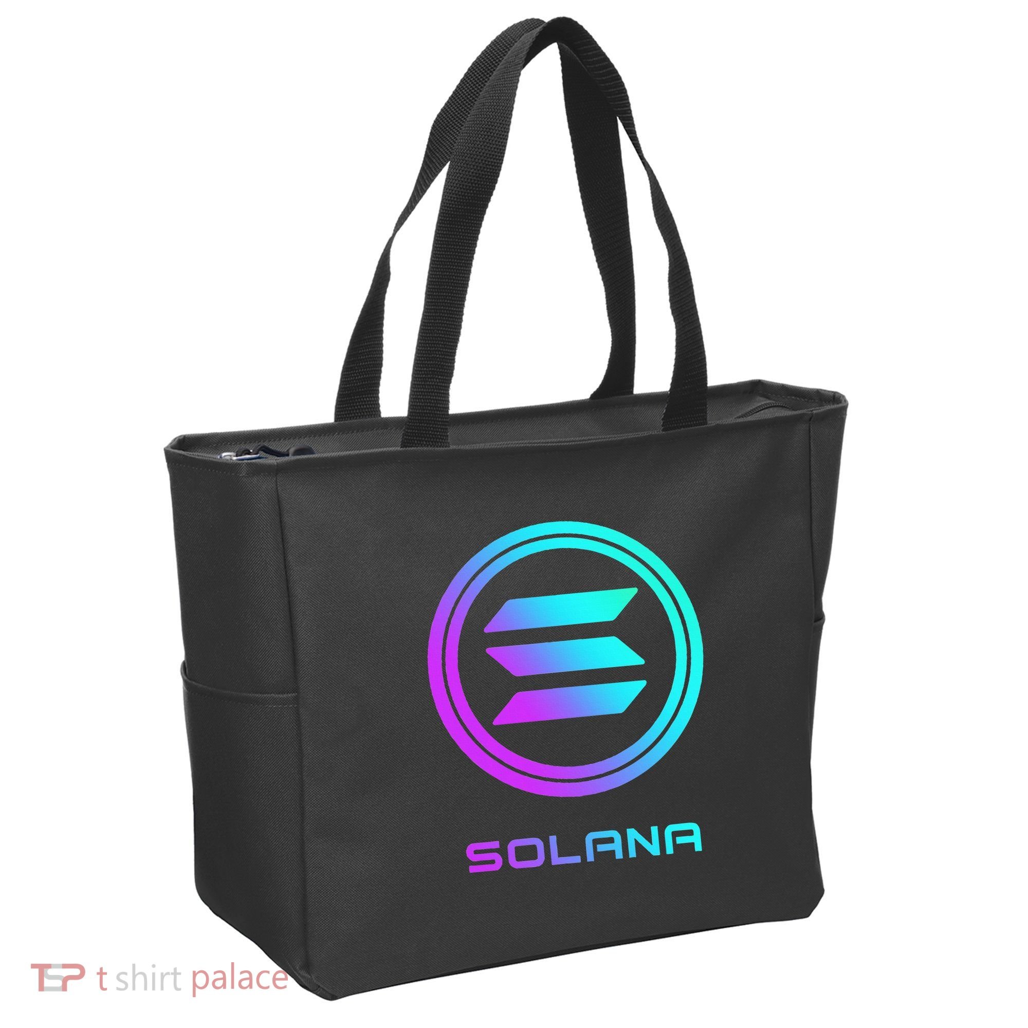 Solana Crypto Sol Coin Blockchain Decentralized Application Tote Bag