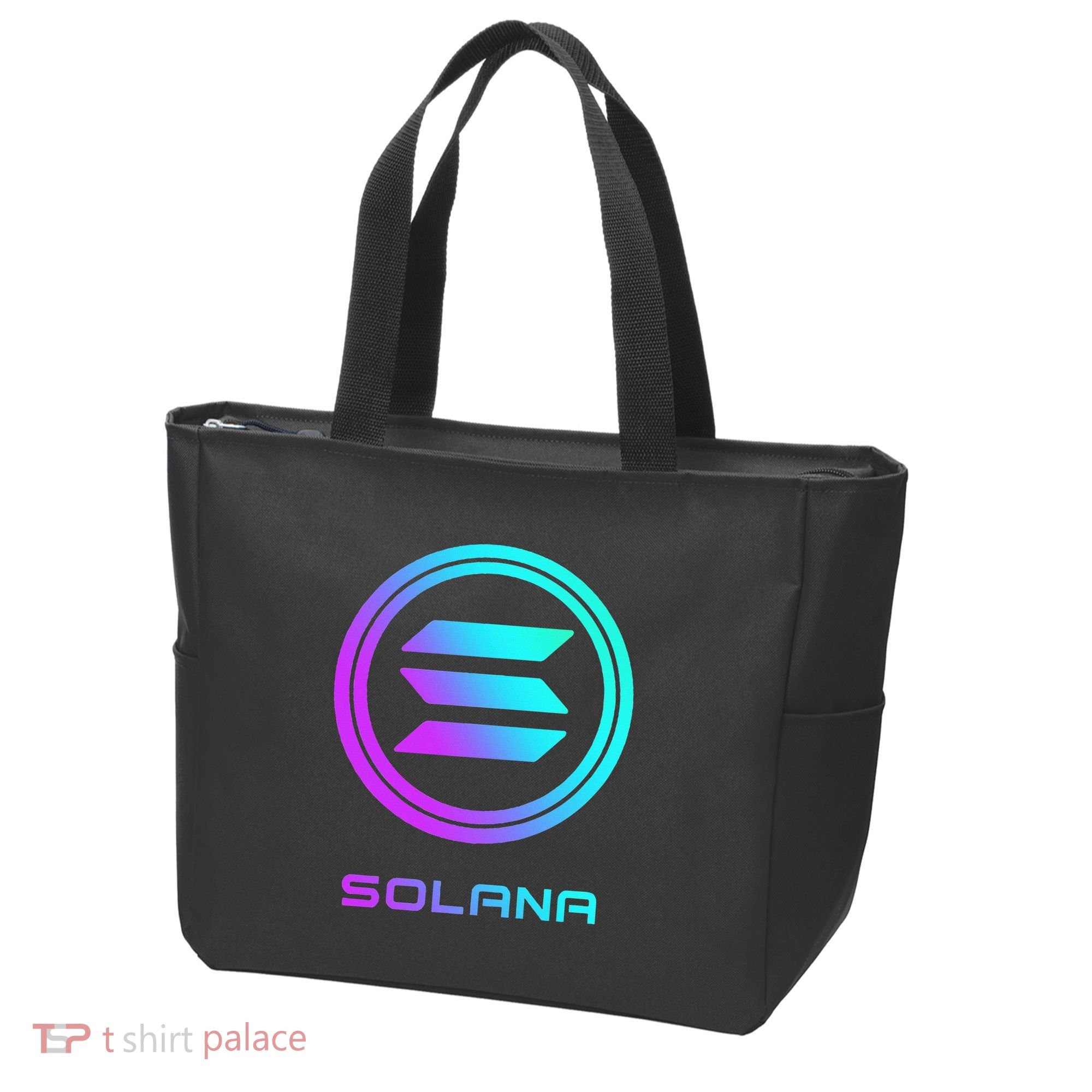 Solana Crypto Sol Coin Blockchain Decentralized Application Tote Bag